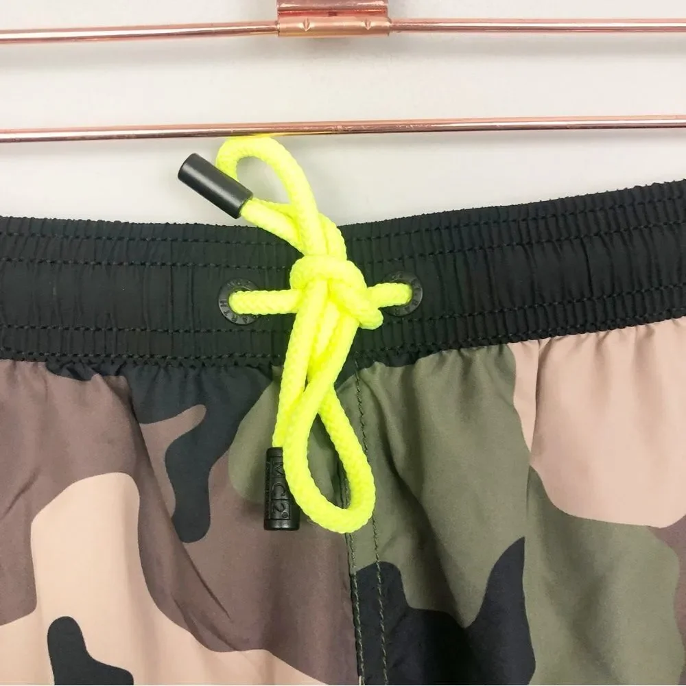 MC2 SAINT BARTH | Men’s Classic Camo Swim Shorts Side Stripe Size X-Large